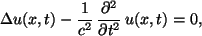 Wave equation